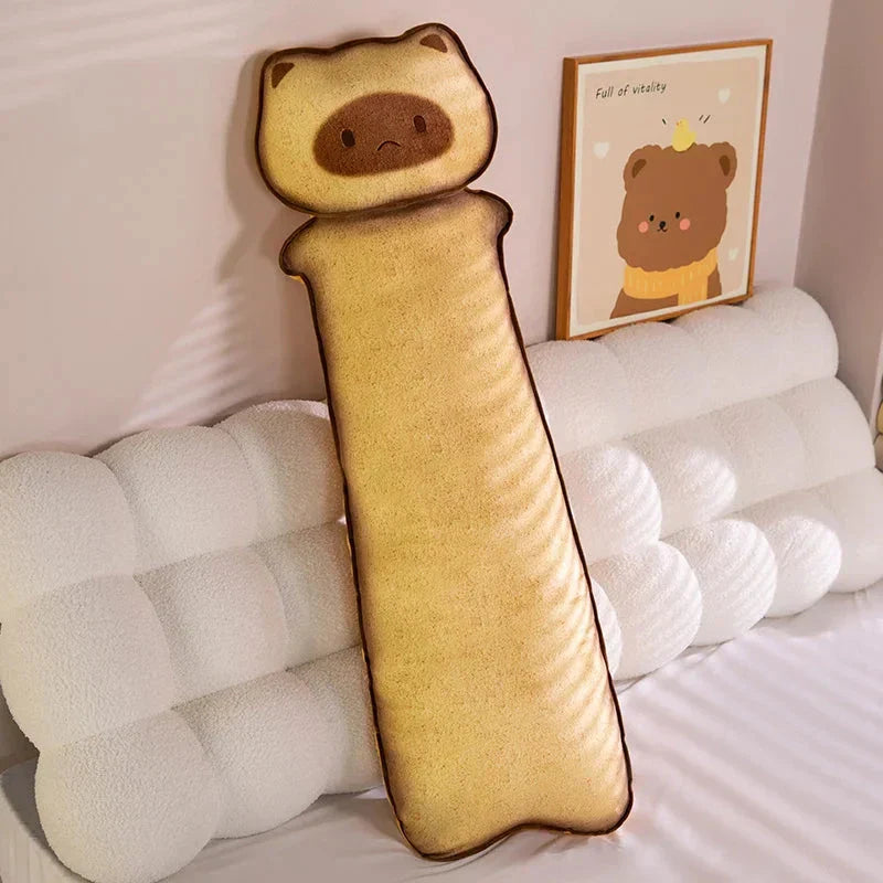 Long Snuggly Toasted Cat Plushies