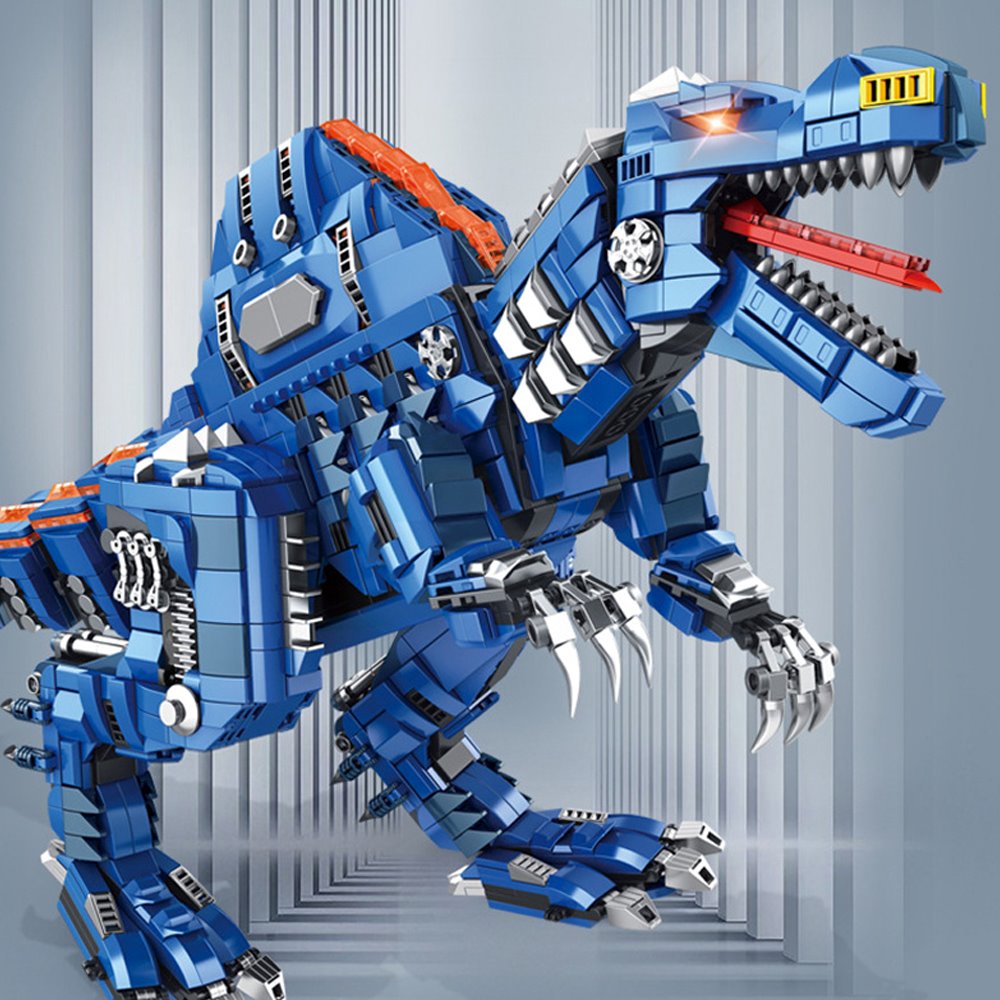 Majestic Blue Spinosaurus Building Sets