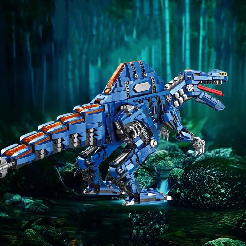 Majestic Blue Spinosaurus Building Sets