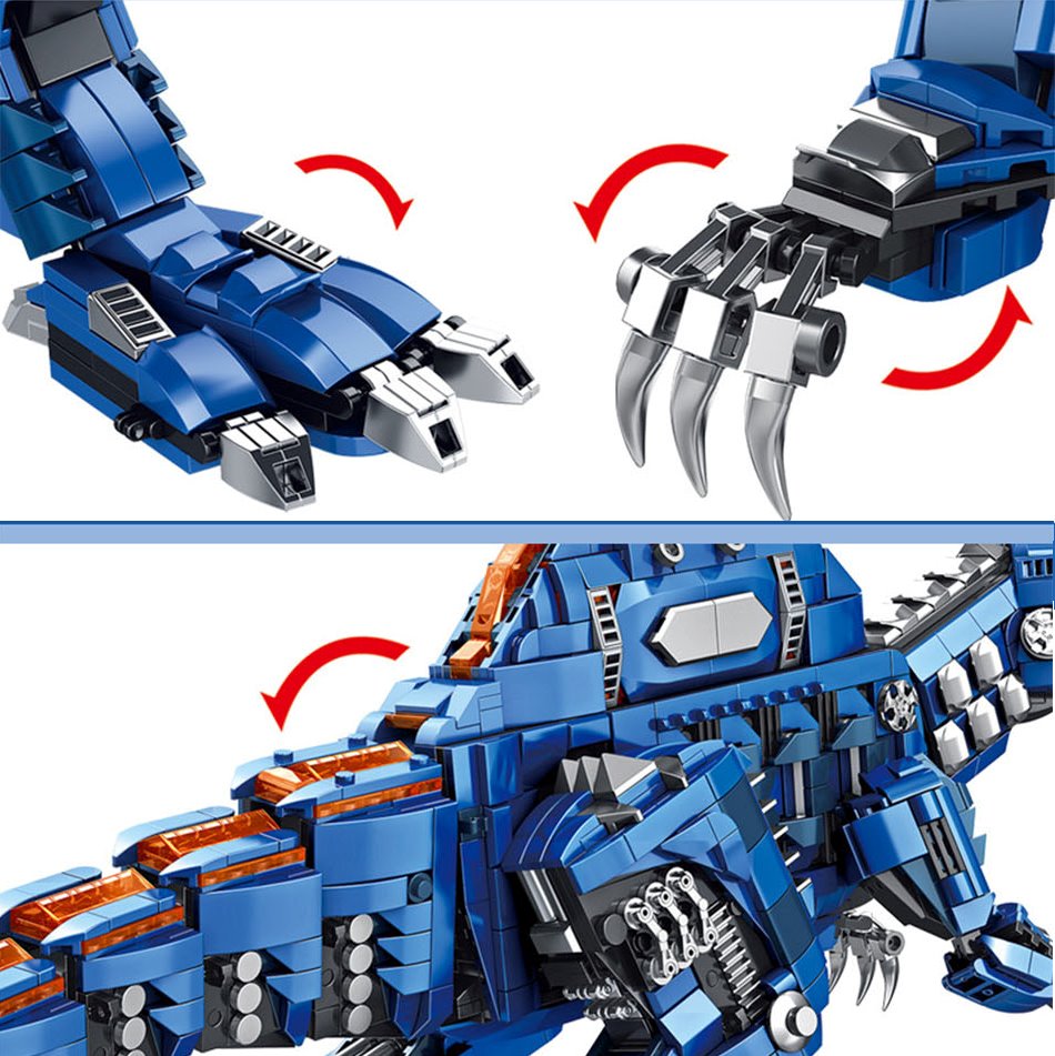 Majestic Blue Spinosaurus Building Sets