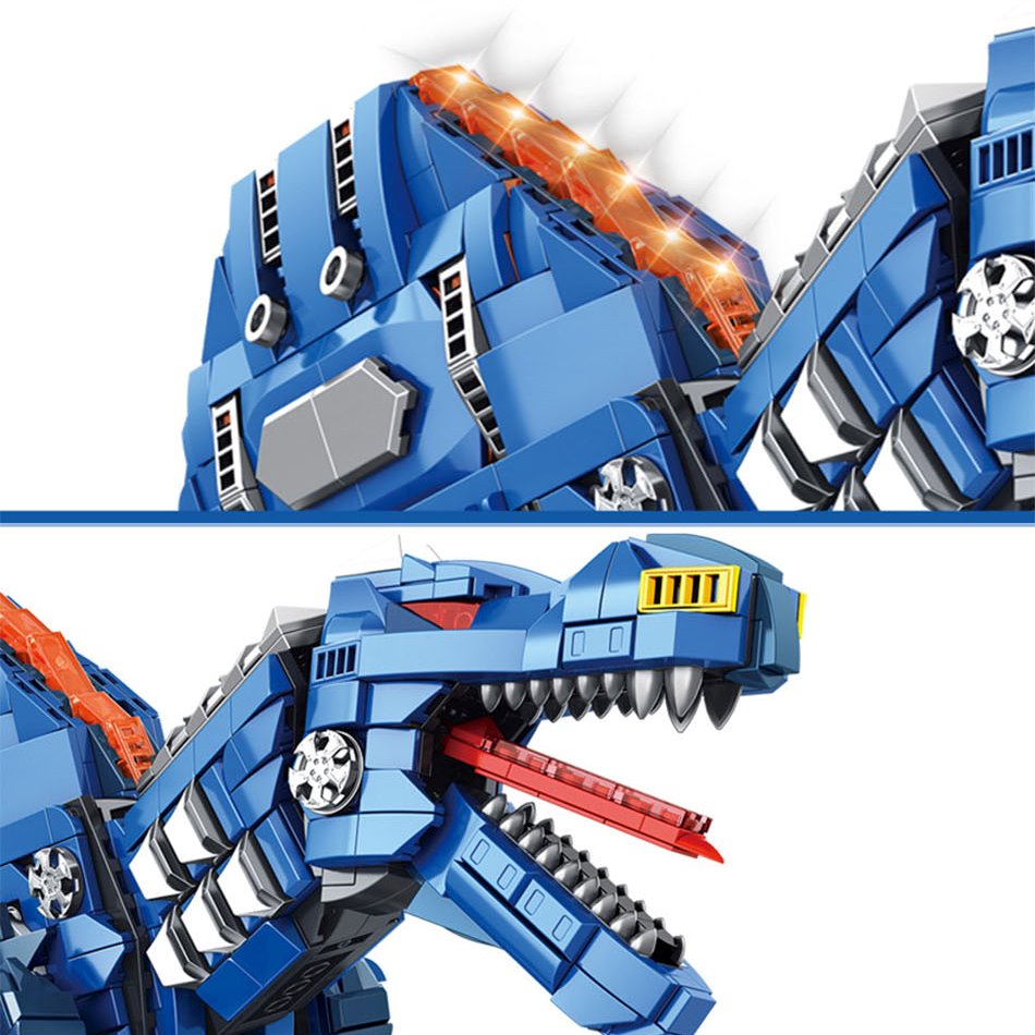 Majestic Blue Spinosaurus Building Sets