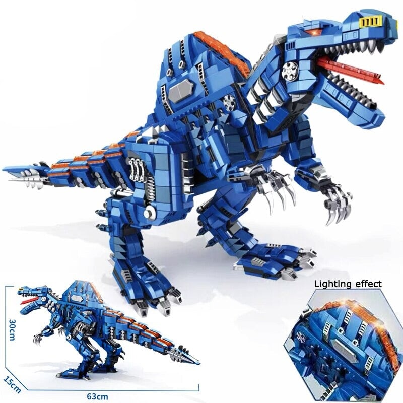 Majestic Blue Spinosaurus Building Sets