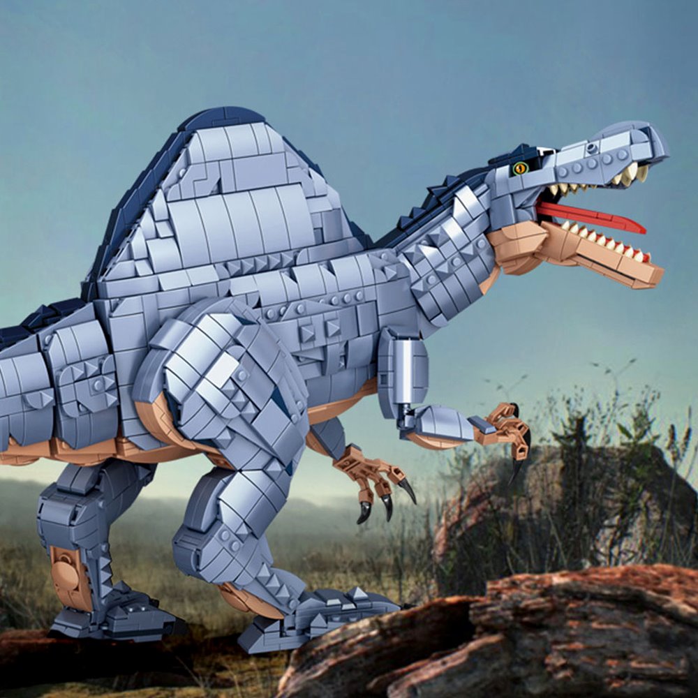 Majestic Blue Spinosaurus Building Sets