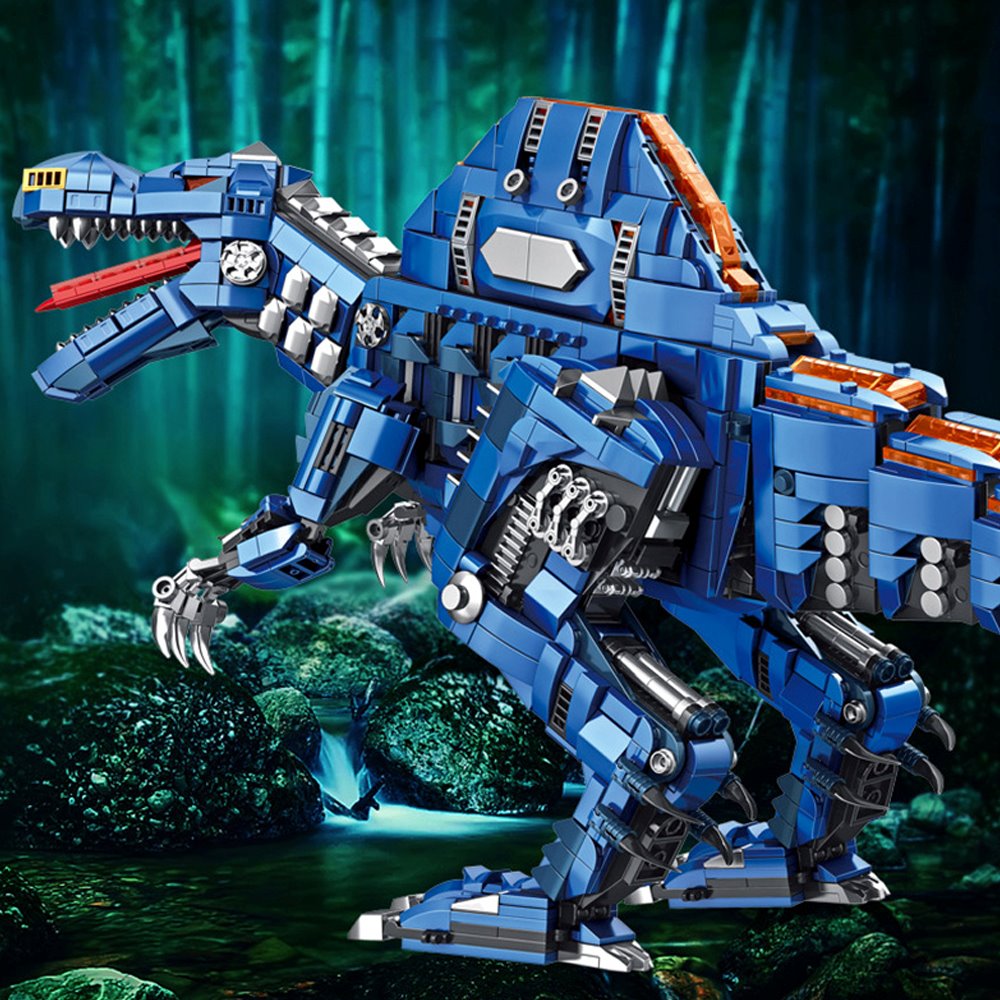 Majestic Blue Spinosaurus Building Sets