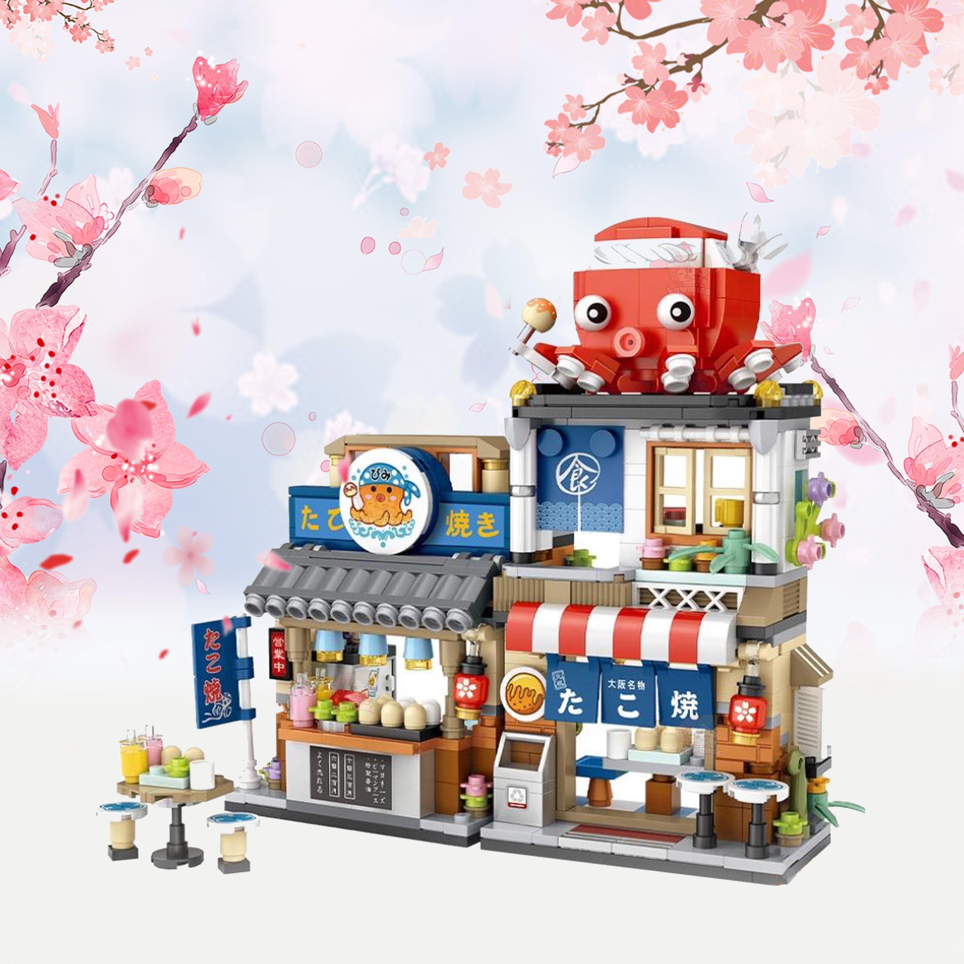 Micro Takoyaki Octopus Balls Building Sets
