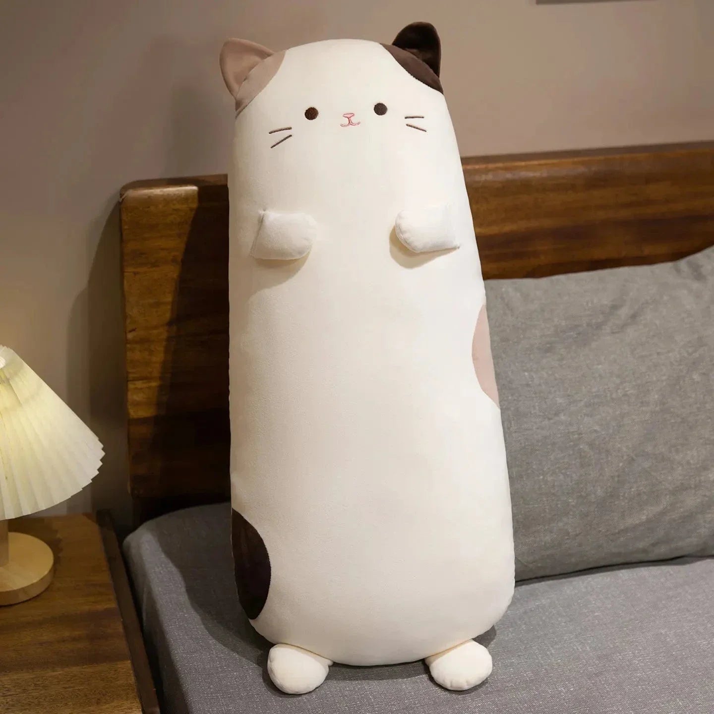 Mochi the Long Snuggly Spotted Cat Plush