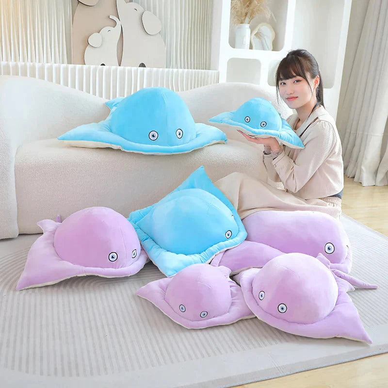 Pastel Purple Blue Stingray Plushies