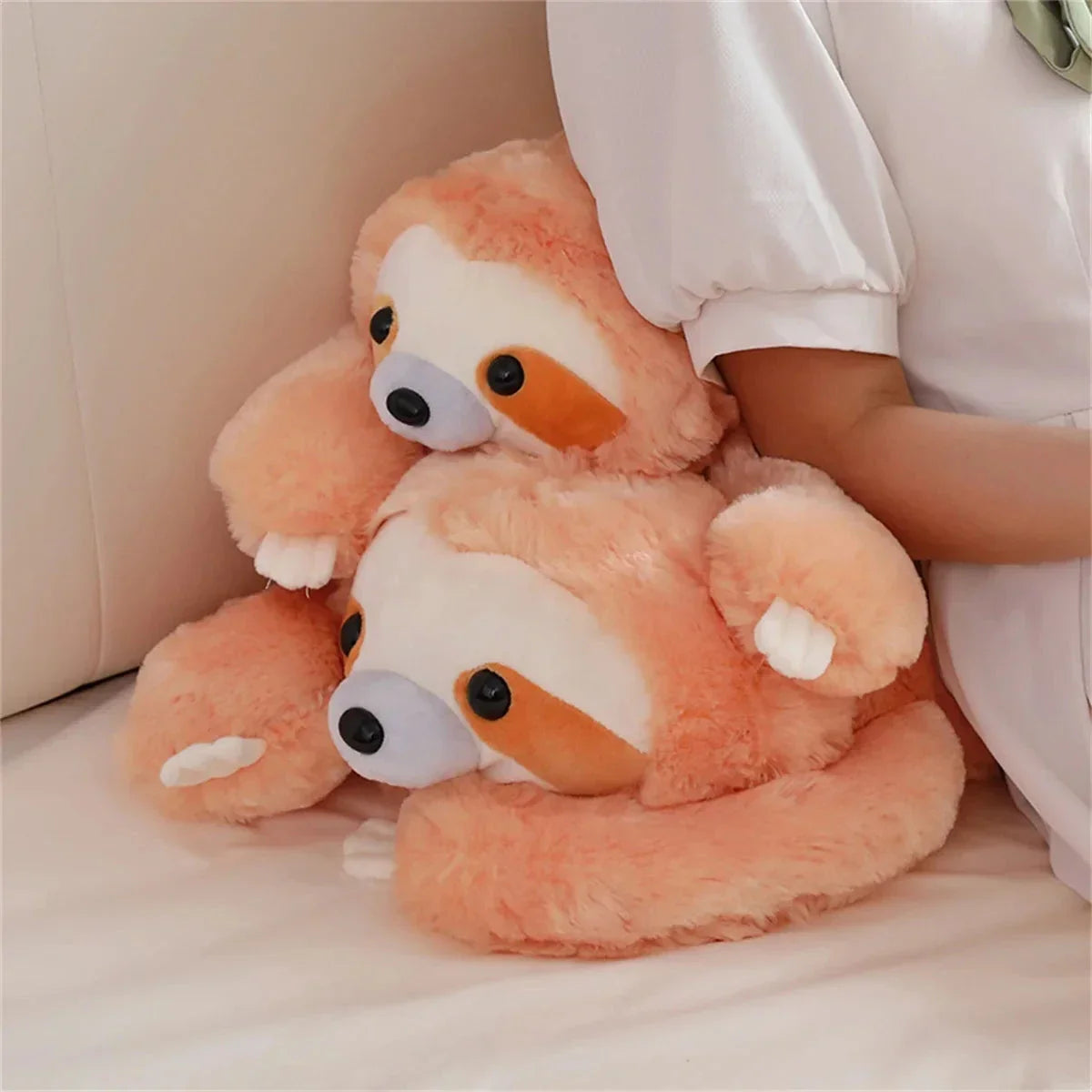Peachie the Sloth Plushie