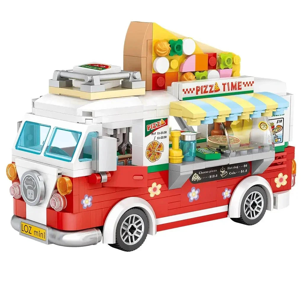Pizza and Coffee Truck Nano Building Blocks