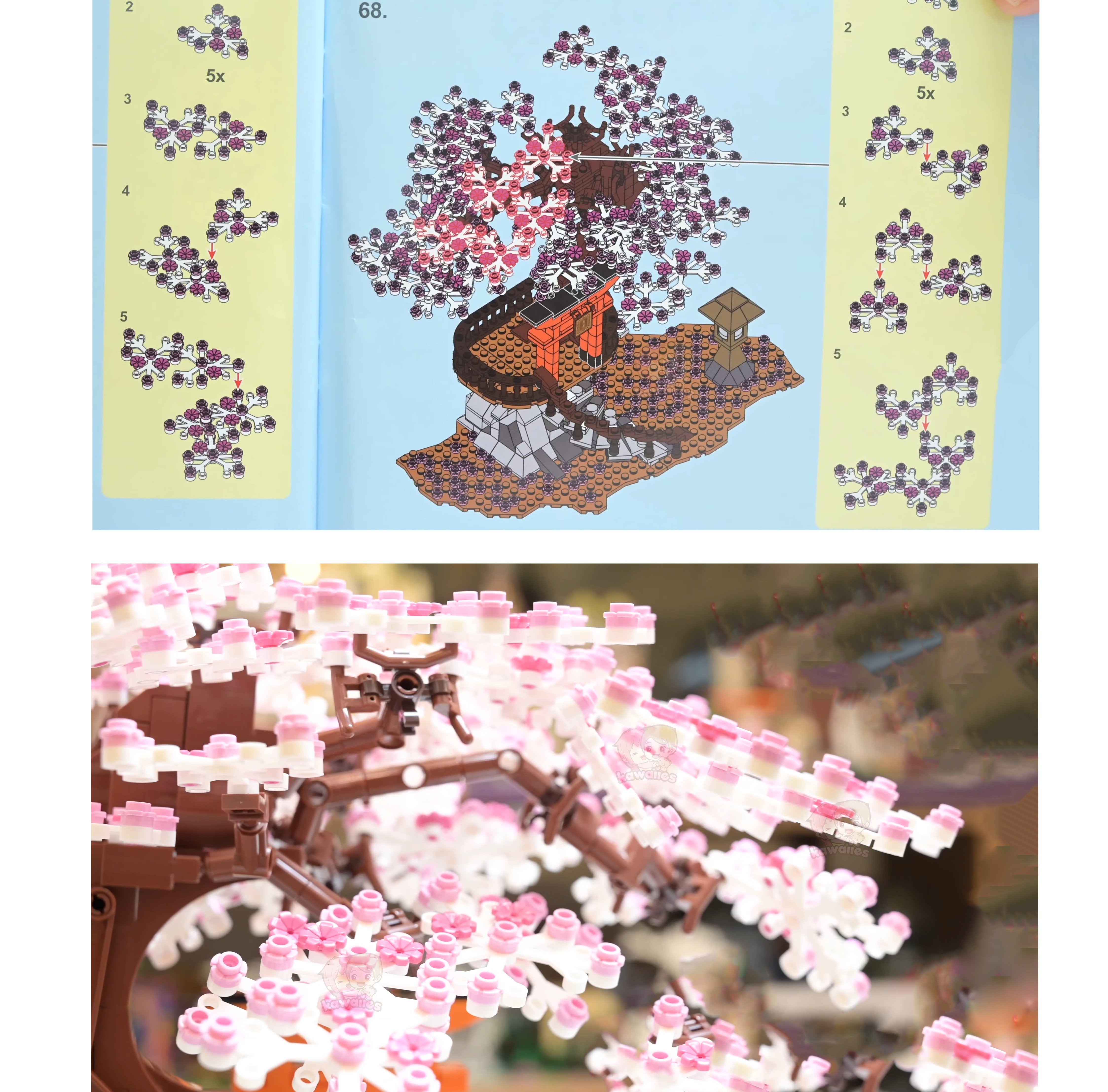Romantic Light Up Japanese Cherry Blossom Tree Building Sets | Special Edition