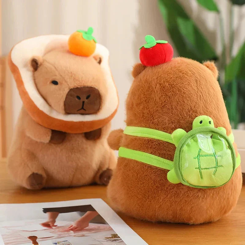 Silly Capybara Toast Turtle Snotty Plushie Family