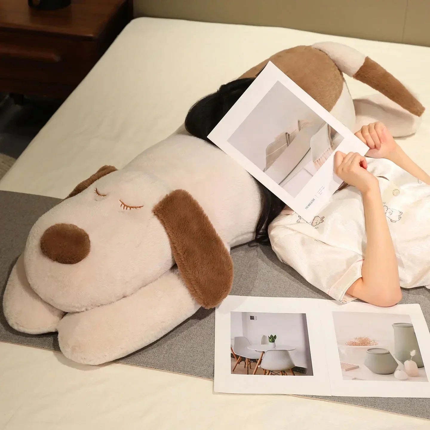 Snoozie the Sleepy Puppy Hug Pillow