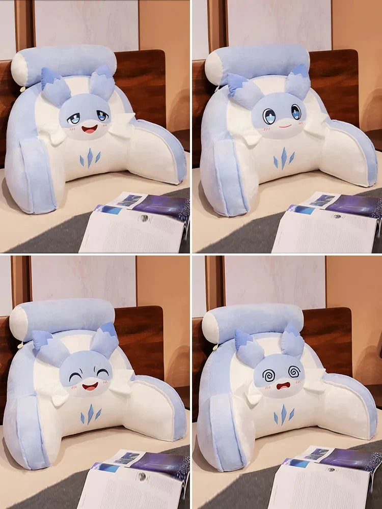Sofi the Cute Baby Blue Hybrid Dragon Cushion Seat