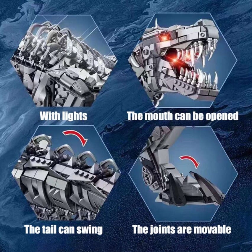 Super Mech Colossal T-Rex Dinosaur Building Set