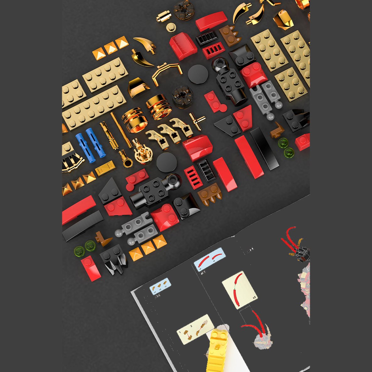 The Great Monkey King Collection Dark Knight Sun Wukong Building Blocks