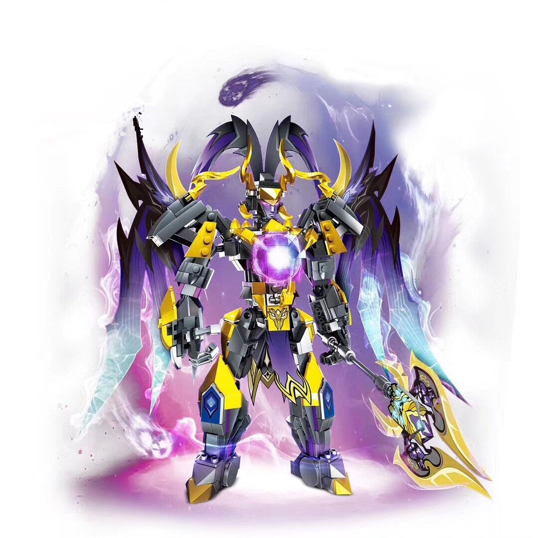 Three Kingdoms Warrior Purple Sakura Building Blocks