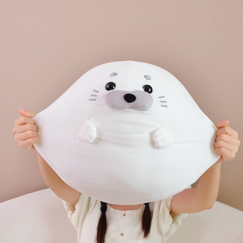 White Blue Baby Seal Plushies