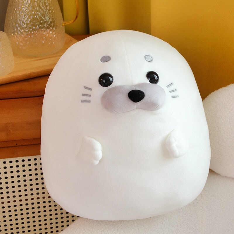 White Blue Baby Seal Plushies