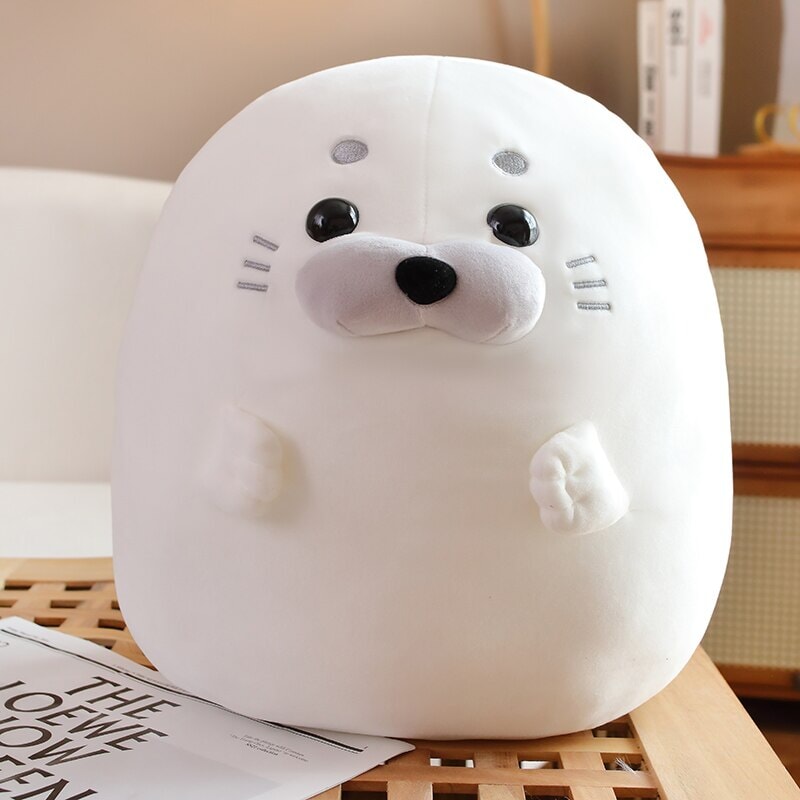 White Blue Baby Seal Plushies