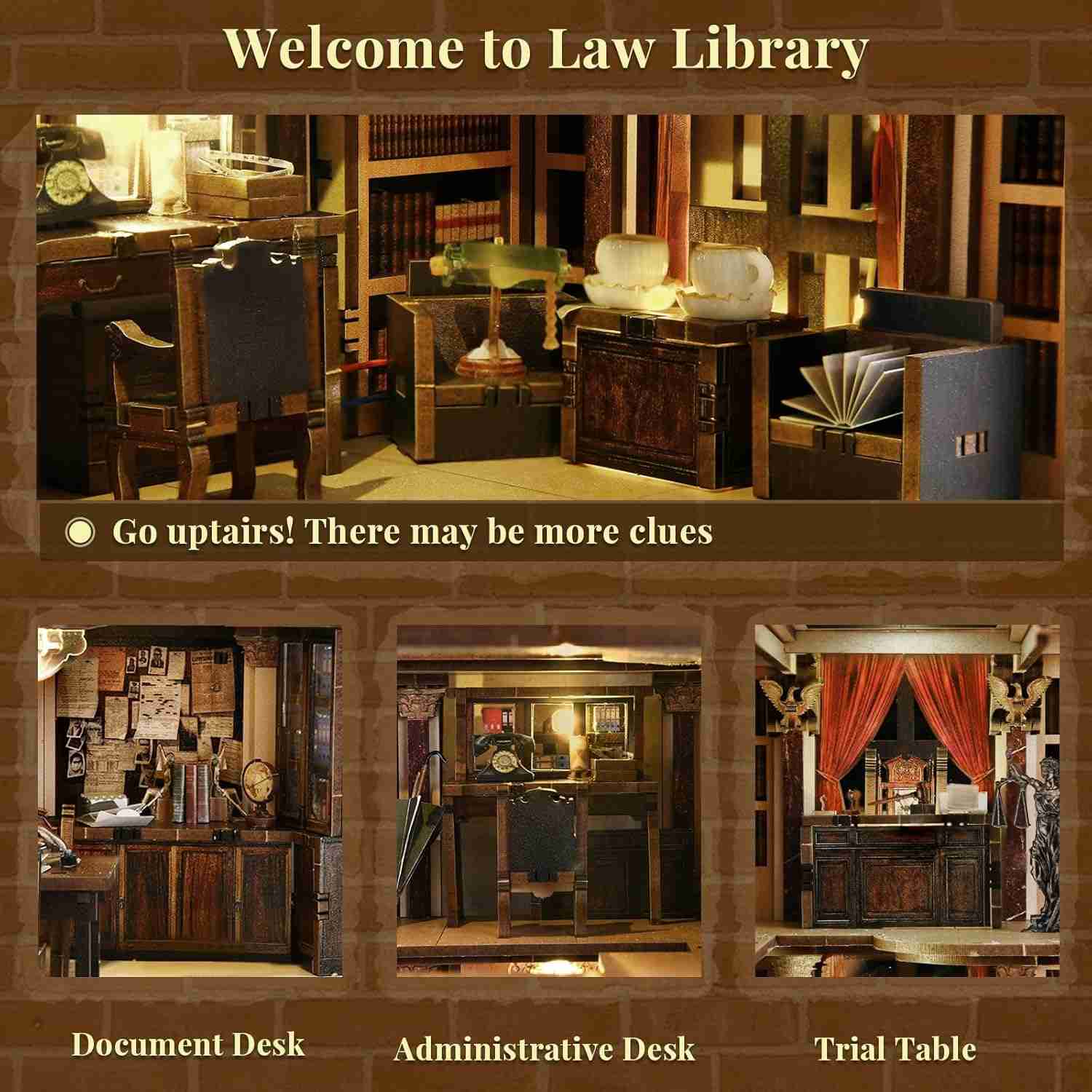 Law Library DIY Book Nook Kit