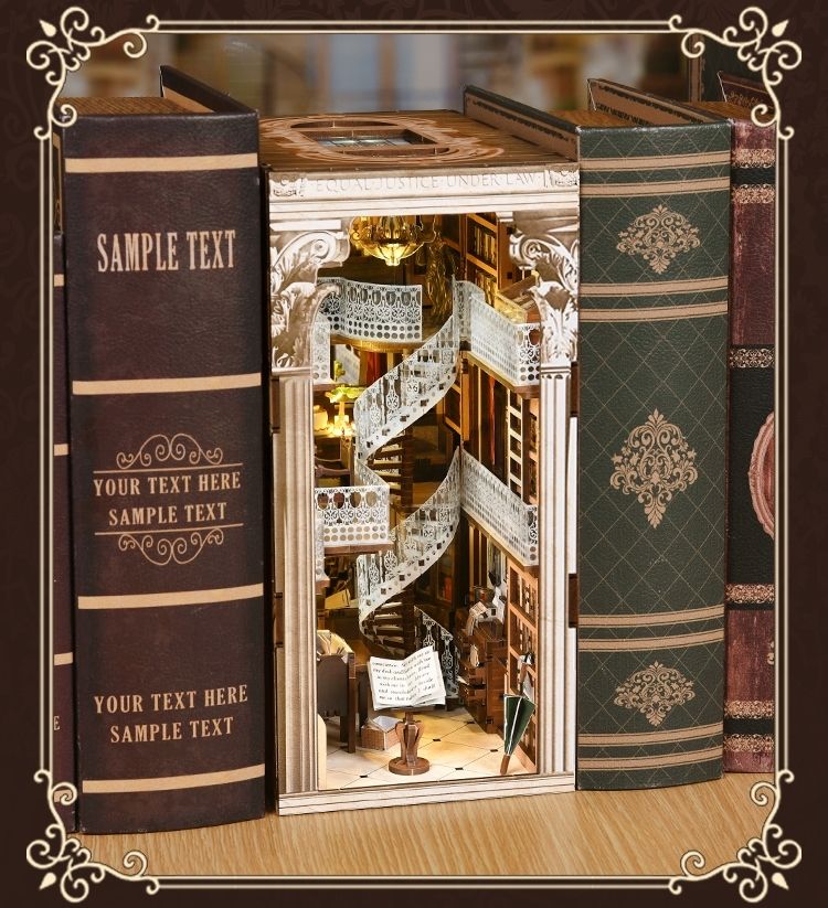 Law Library DIY Book Nook Kit