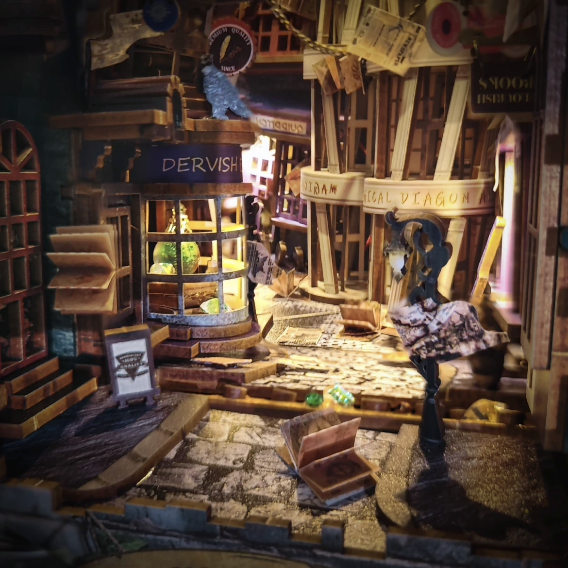 Magic Night Alley DIY Book Nook Kit