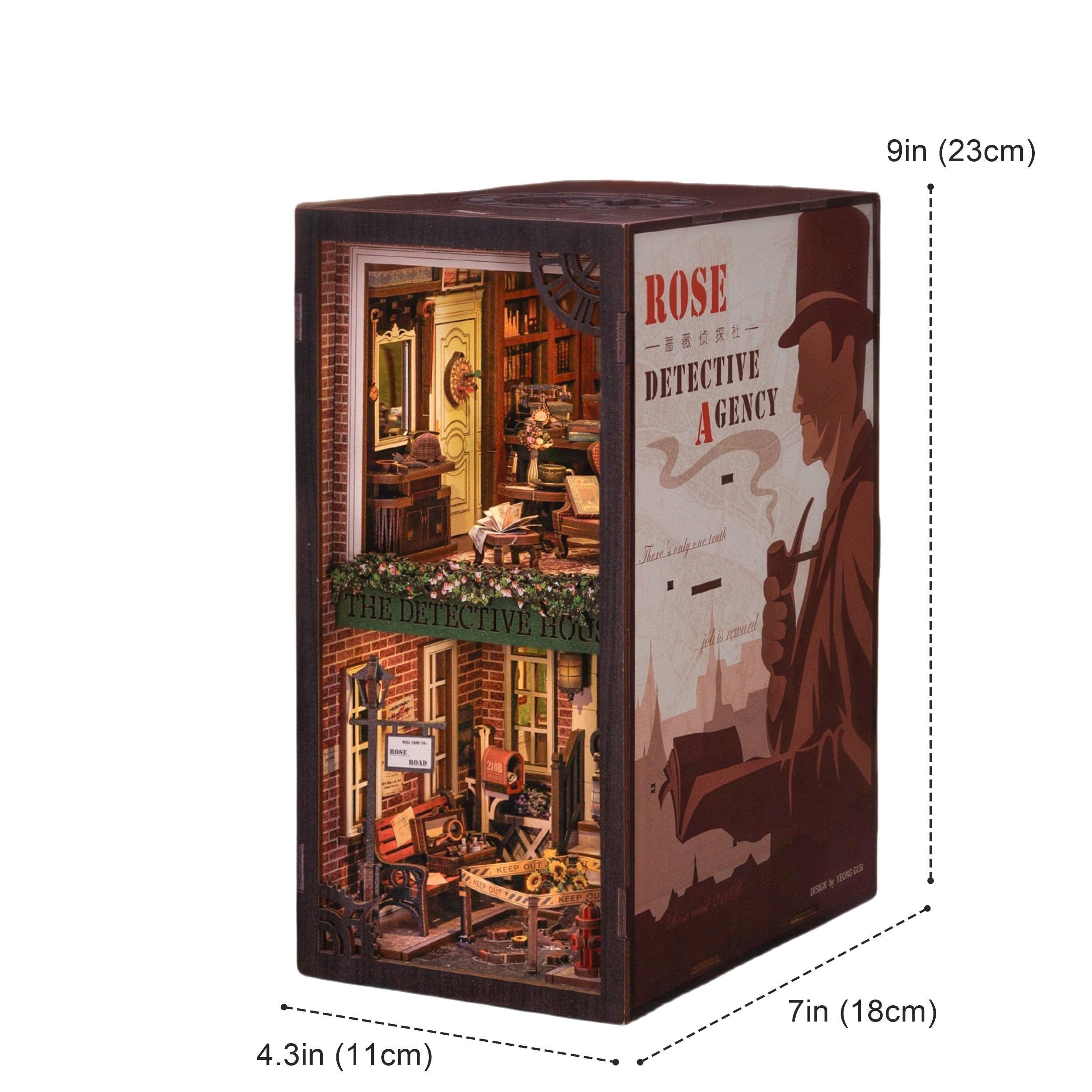 Rose Detective Agency DIY Book Nook | Sherlock Holmes Inspired