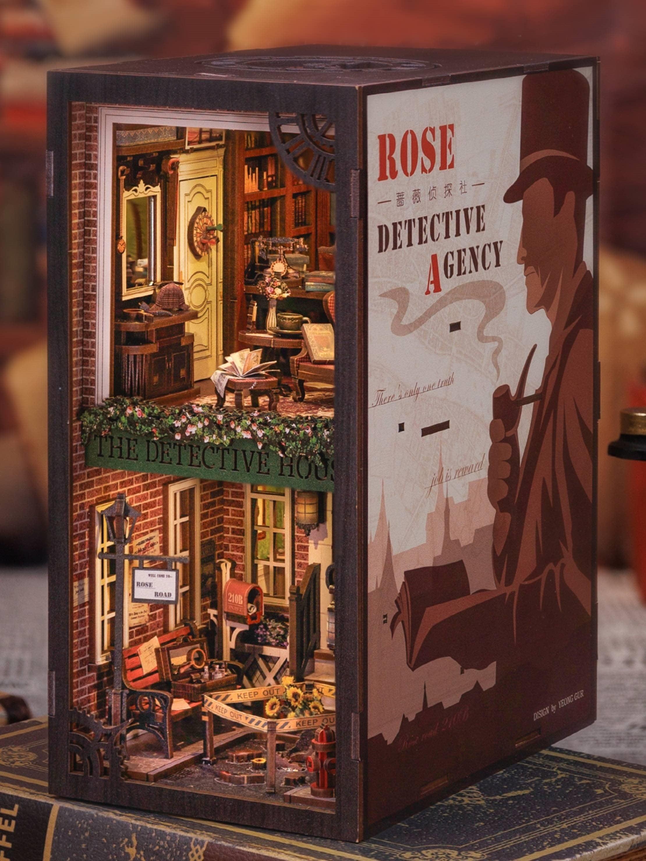 Rose Detective Agency DIY Book Nook | Sherlock Holmes Inspired