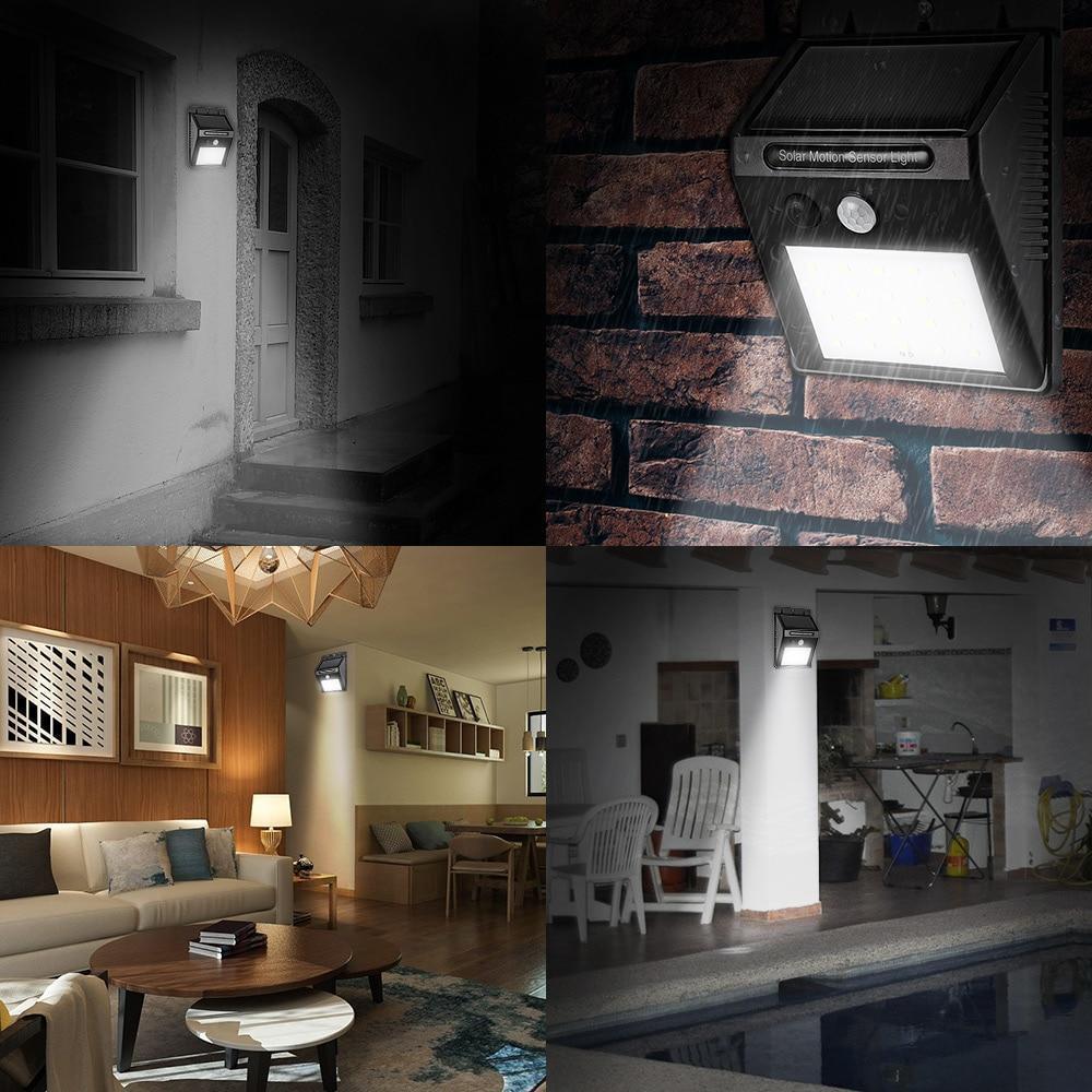 Motion Activated Waterproof Solar Wall Light