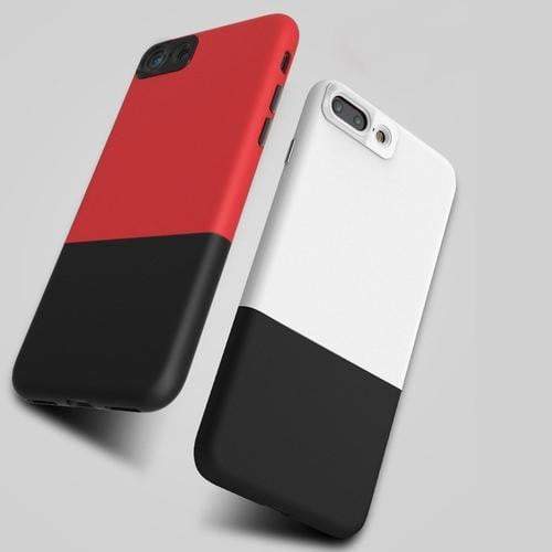 Color Block Protective iPhone Case