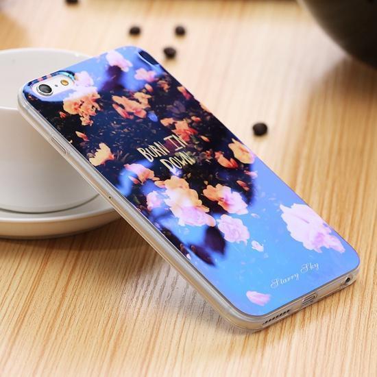 Blue Ray Light Phone Case - Modern Transparent iPhone Case