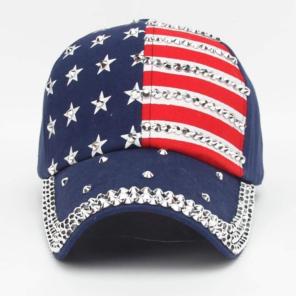 Women Men American Flag Baseball Cap Snapback Hip Hop Flat Hat