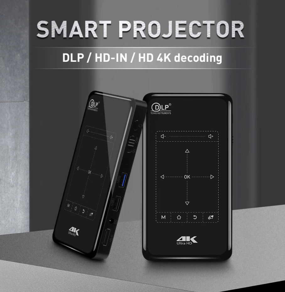 Smart Wi-fi 4k Ultra Hd Mobile Wireless Projector