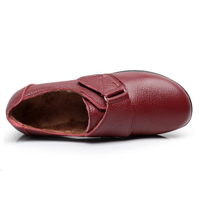 Women Flats Leather Shoes Moccasins Mother Loafers