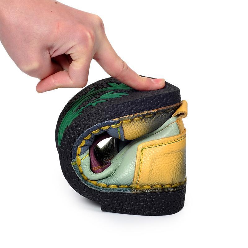 Women Shoes Women Loafers Patches stitching Flat Shoes