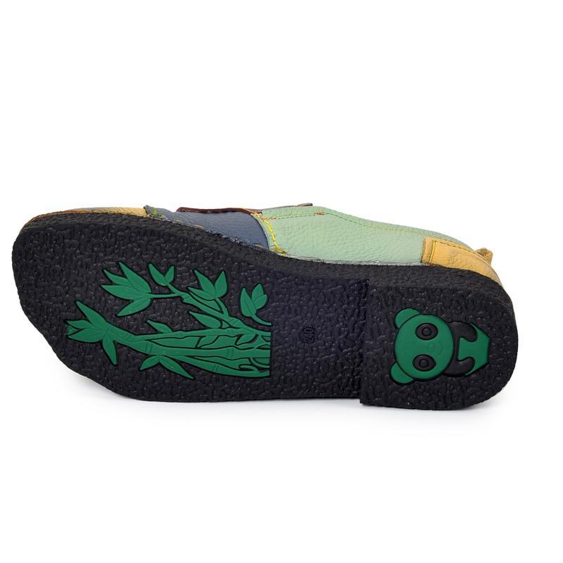 Women Shoes Women Loafers Patches stitching Flat Shoes