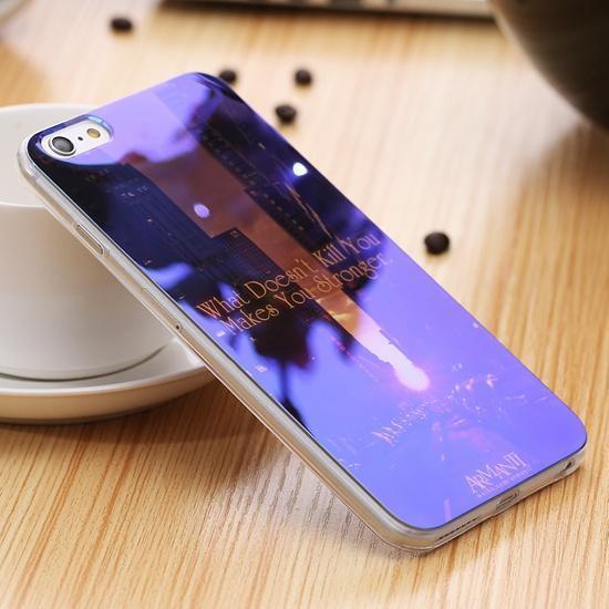 Blue Ray Light Phone Case - Modern Transparent iPhone Case