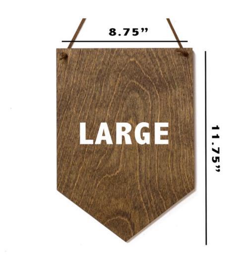 "Let's Get Lost" Laser Cut Wooden Wall Banner