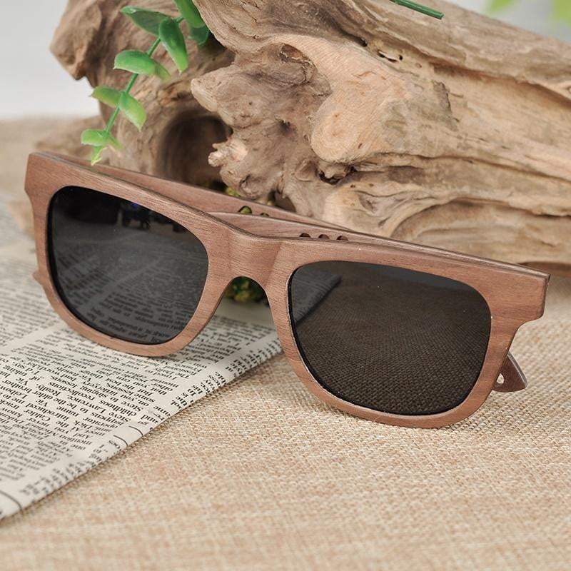 BOBO BIRD Vintage Wooden Polarized Sunglasses
