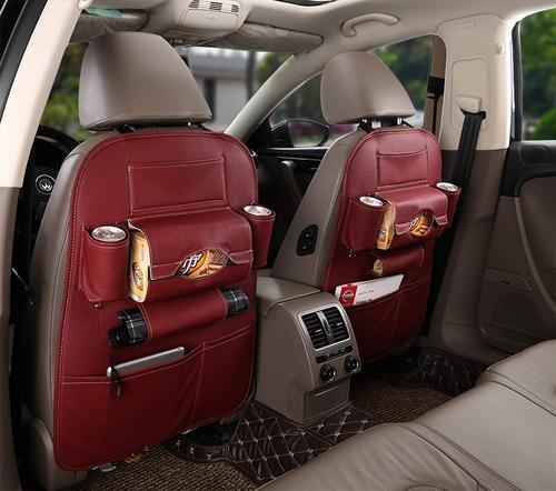 Leather Car Seat Back Organizer