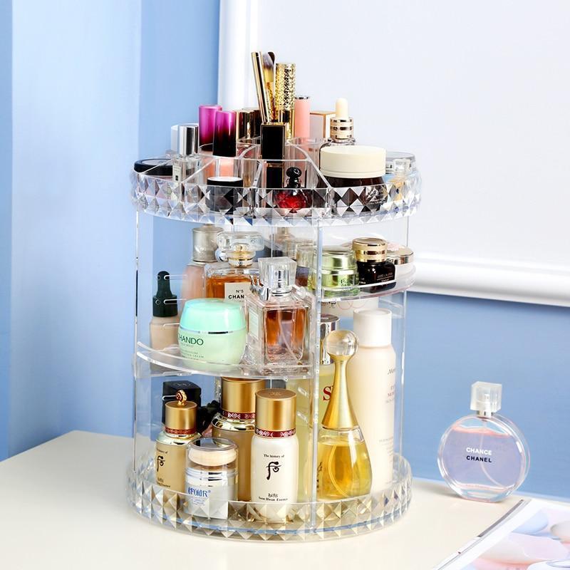 Rotating Cosmetic Storage Box