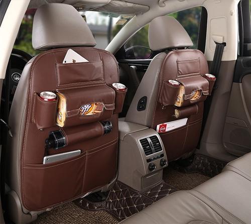 Leather Car Seat Back Organizer