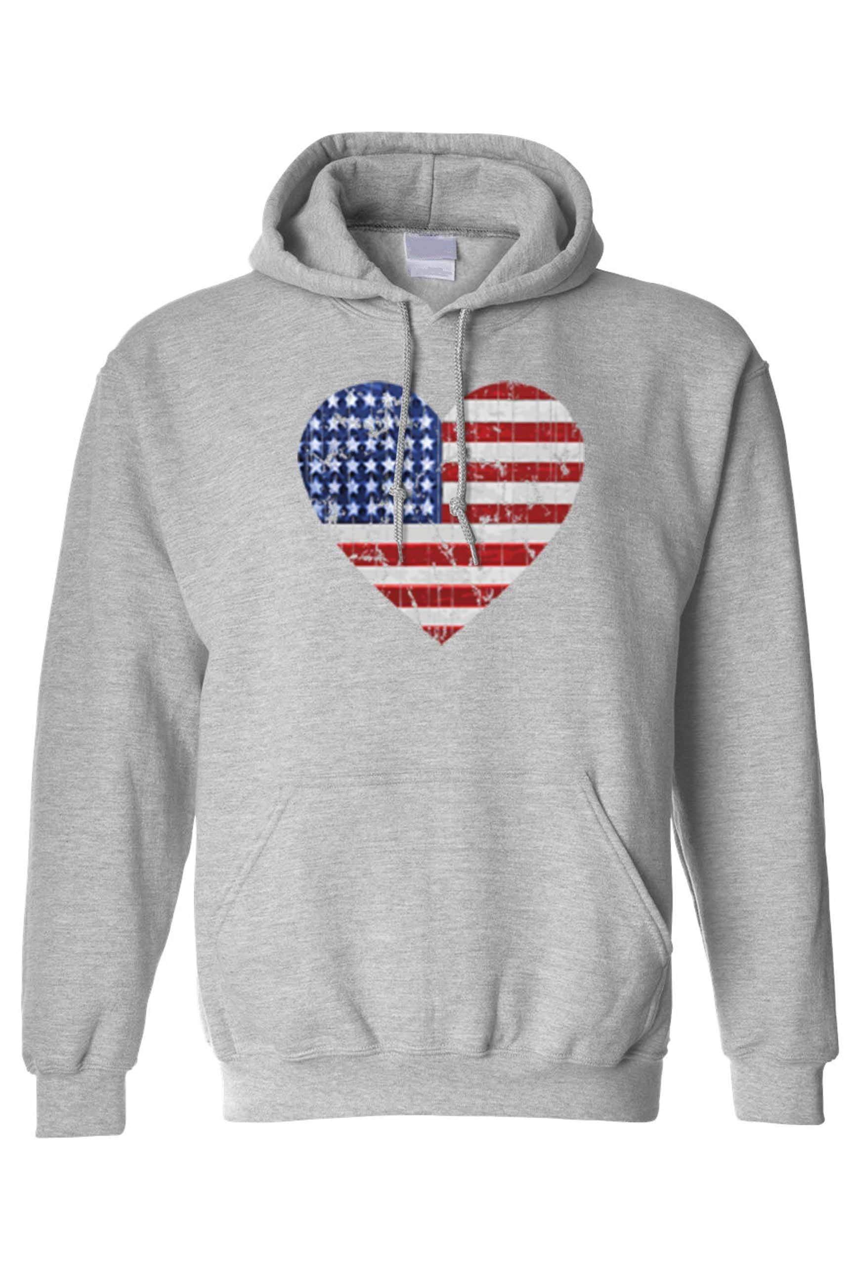 Men's/Unisex Pullover USA Flag  Hoodie