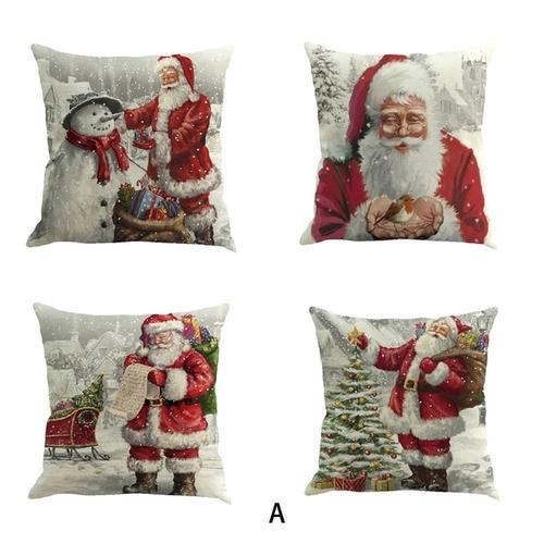 Christmas Pillow Covers- 4 Piece Set