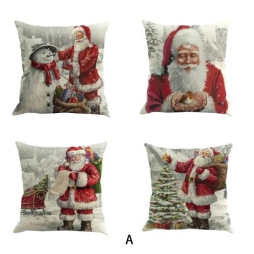 Christmas Pillow Covers- 4 Piece Set