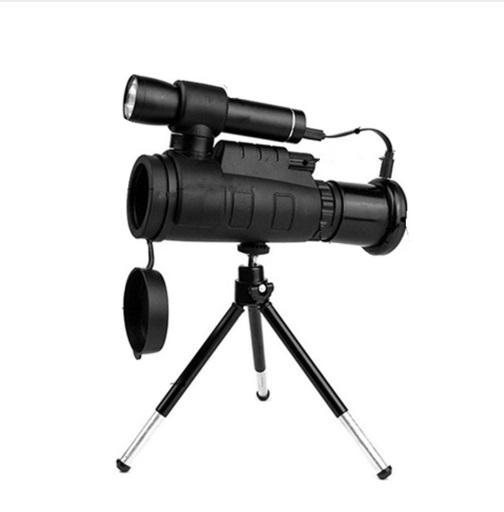 Tuobing 40x60 Infrared Night Vision Monocular Telescope for Smartphones with Tripod