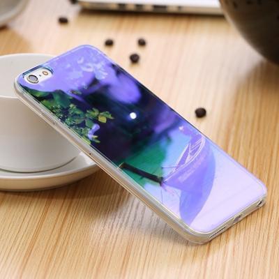 Blue Ray Light Phone Case - Modern Transparent iPhone Case