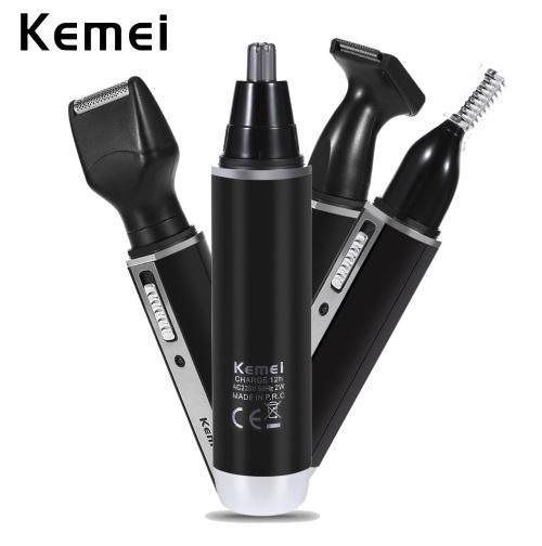 Kemei Portable Nose, Hair, Ear, Beard, Eyebrow Rechargable Electric Trimmer