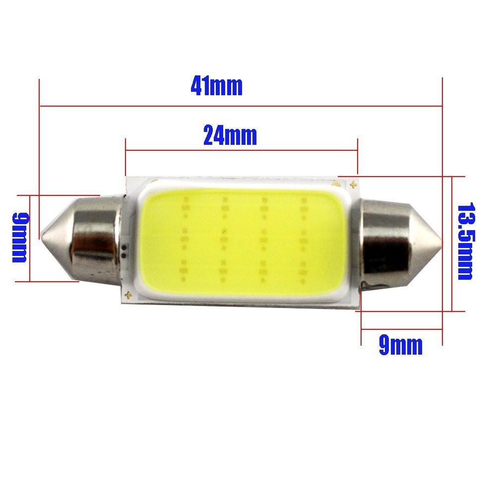 10pcs Car Interior Dome Lights COB 1.5W DC12V LED Bulbs Lamp Plate