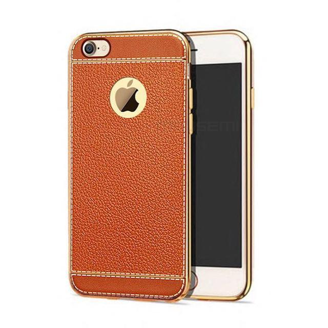 Luxury Plating TPU Leather Case - Protects Against Fingerprints and Scratches